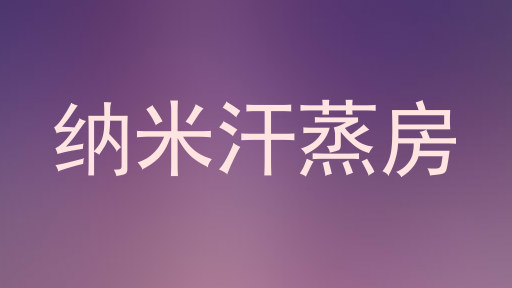 纳米汗蒸房
