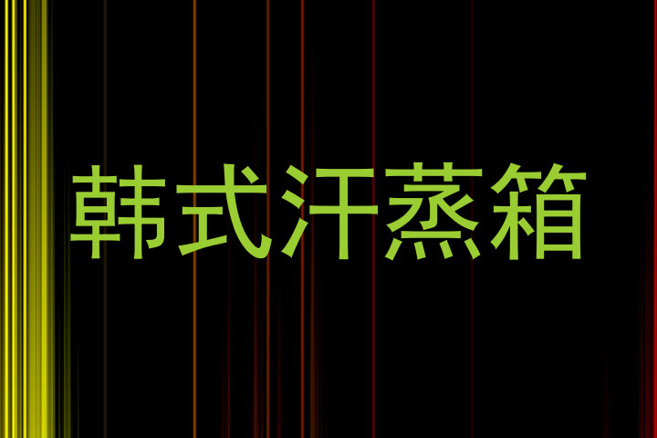 韩式汗蒸箱