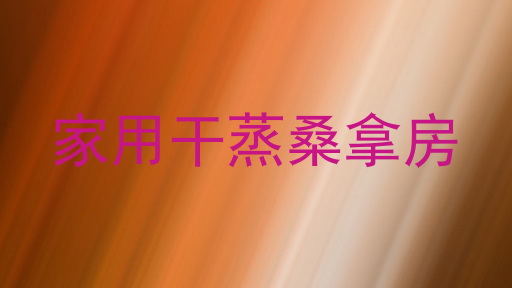 家用干蒸桑拿房