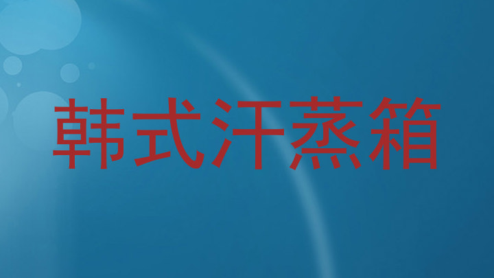 韩式汗蒸箱