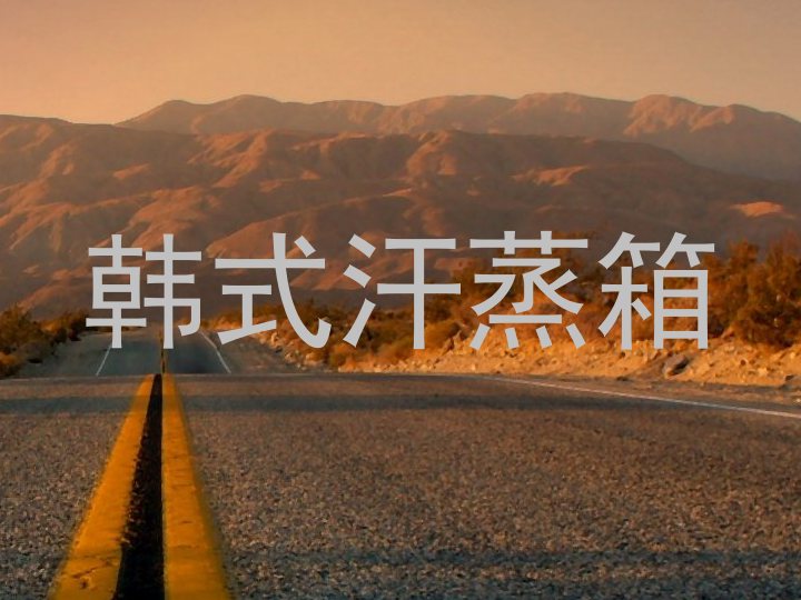 韩式汗蒸箱