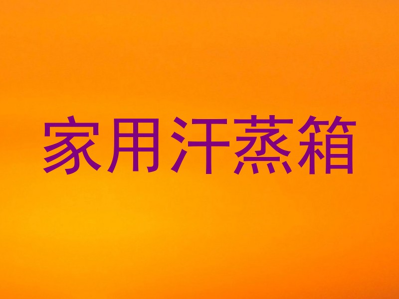 家用汗蒸箱