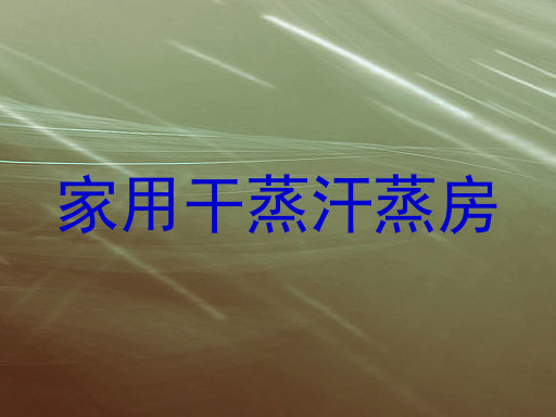 家用干蒸汗蒸房