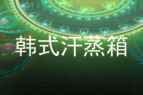 韩式汗蒸箱