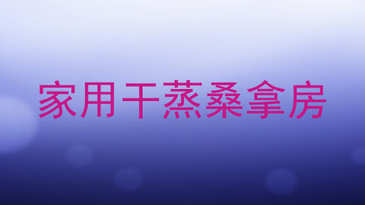 家用干蒸桑拿房