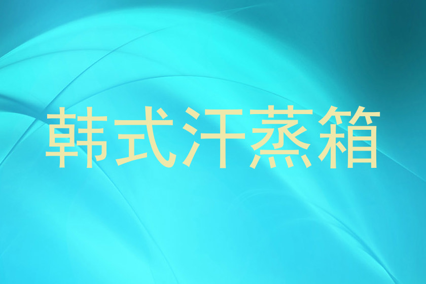 韩式汗蒸箱