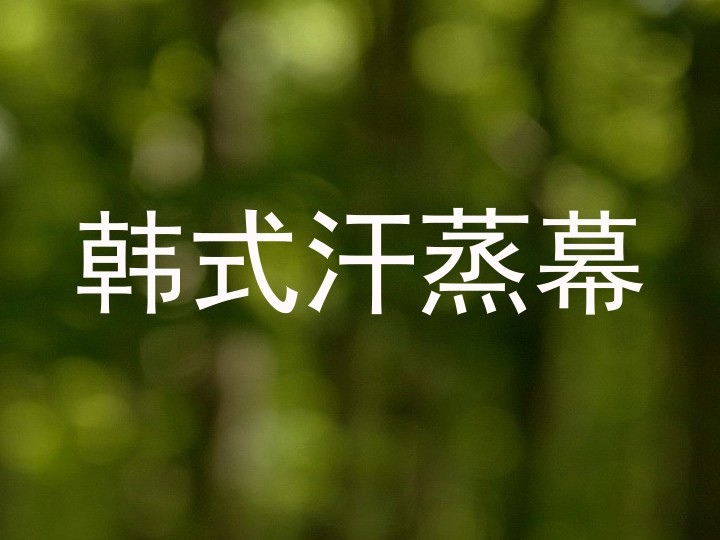 韩式汗蒸幕