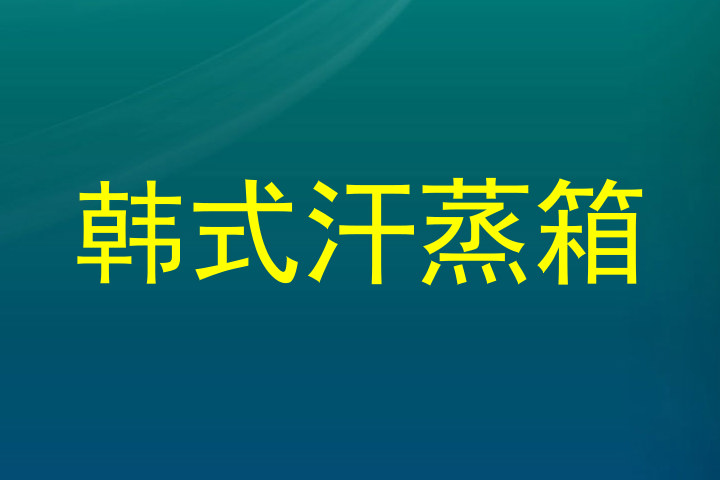 韩式汗蒸箱