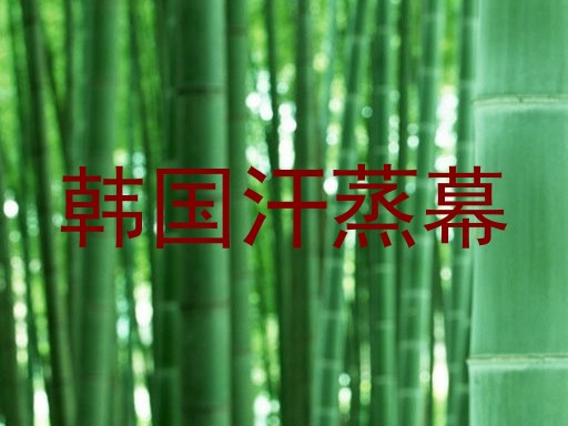 韩国汗蒸幕