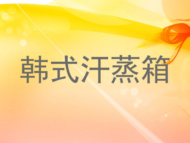 韩式汗蒸箱