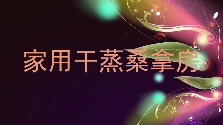 家用干蒸桑拿房