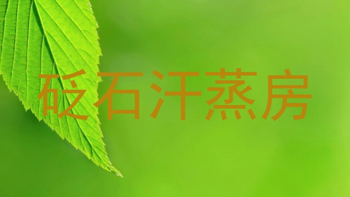 砭石汗蒸房