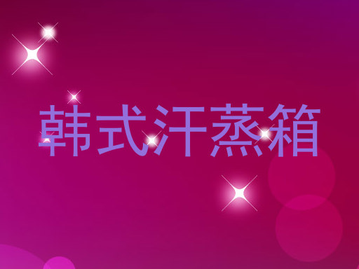 韩式汗蒸箱