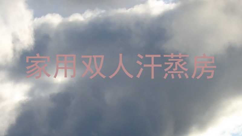 家用双人汗蒸房