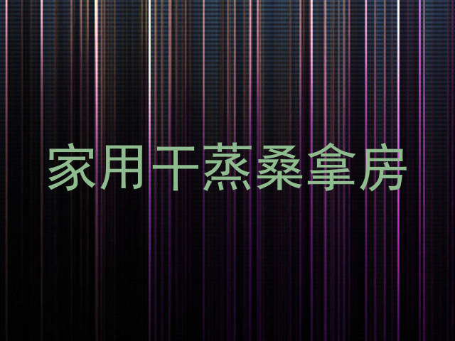 家用干蒸桑拿房