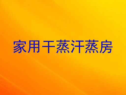 家用干蒸汗蒸房