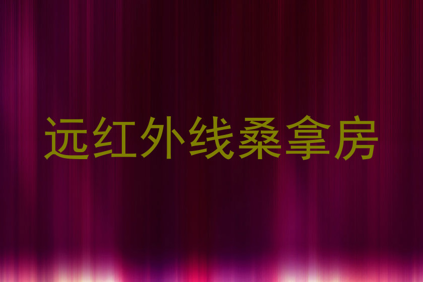 远红外线桑拿房