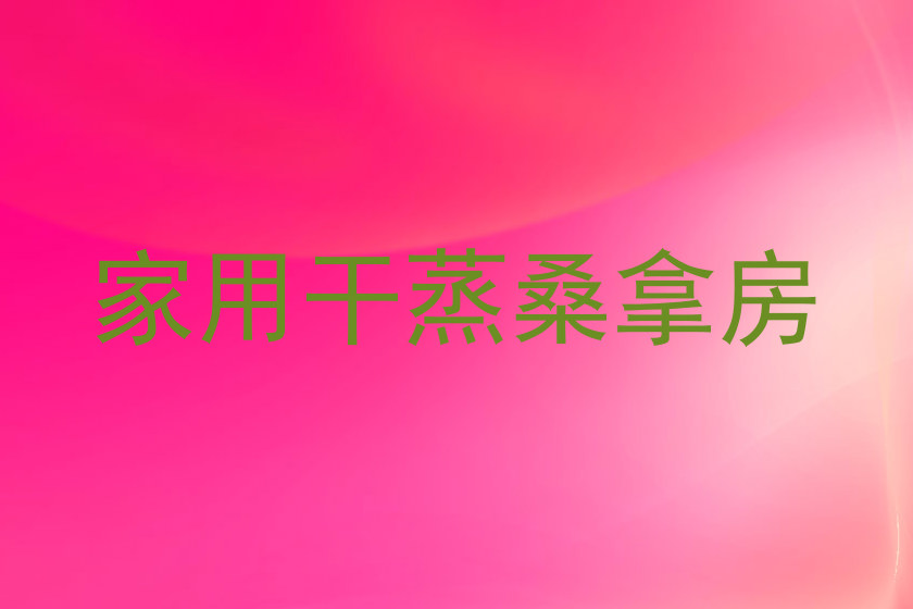 家用干蒸桑拿房