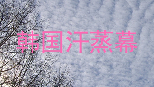 韩国汗蒸幕