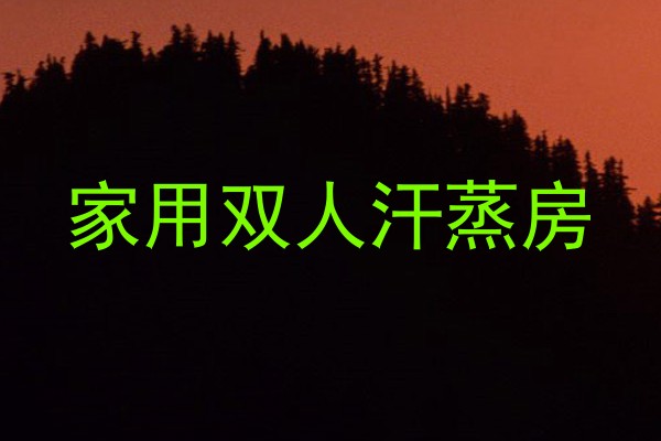 家用双人汗蒸房