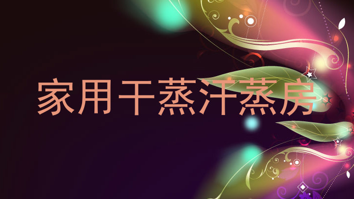 家用干蒸汗蒸房