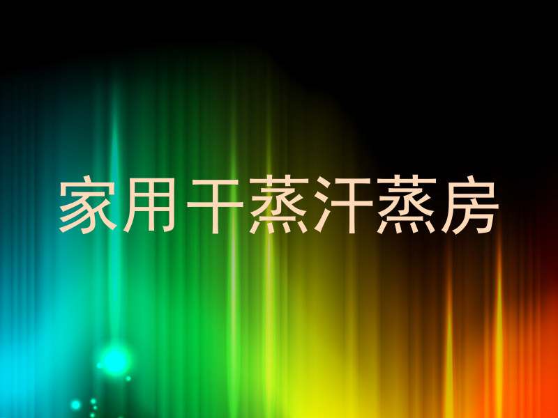 家用干蒸汗蒸房