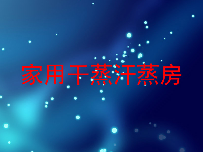 家用干蒸汗蒸房