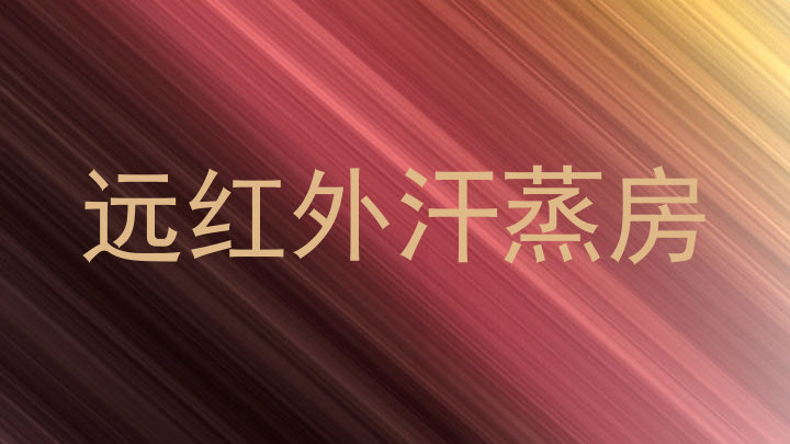 远红外汗蒸房
