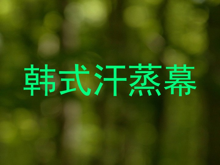 韩式汗蒸幕