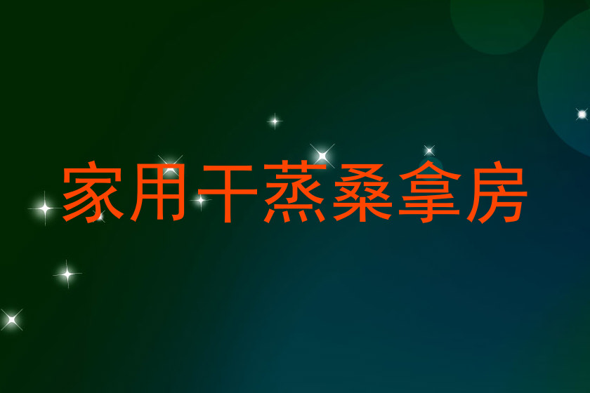 家用干蒸桑拿房