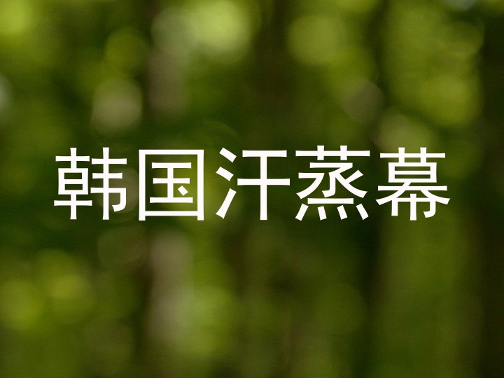 韩国汗蒸幕