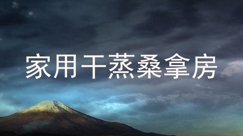 家用干蒸桑拿房
