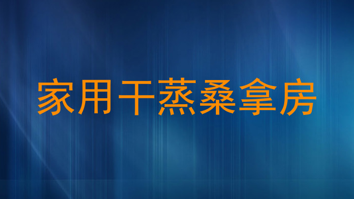 家用干蒸桑拿房