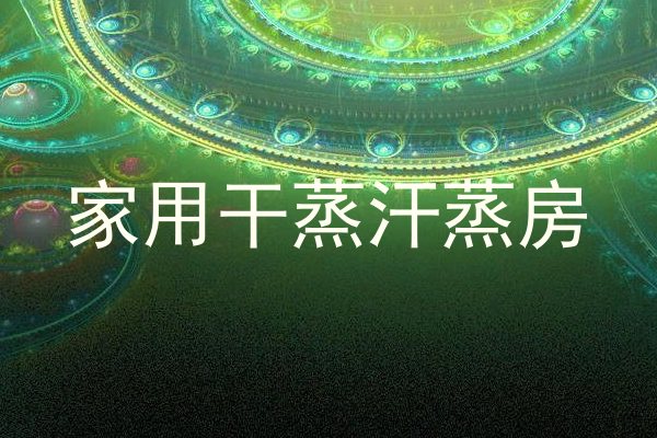 家用干蒸汗蒸房