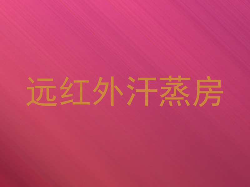 远红外汗蒸房