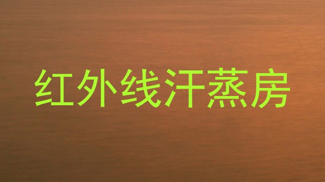 红外线汗蒸房