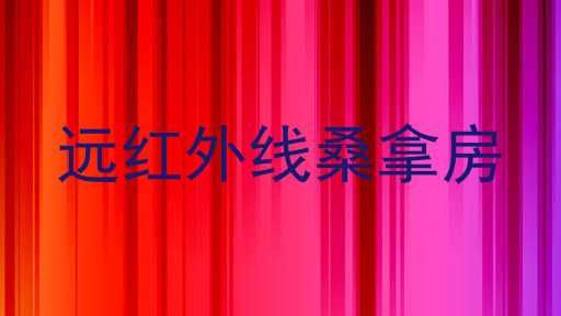 远红外线桑拿房
