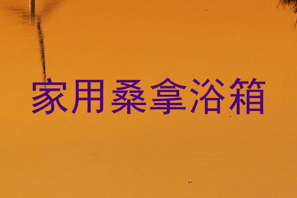 家用桑拿浴箱