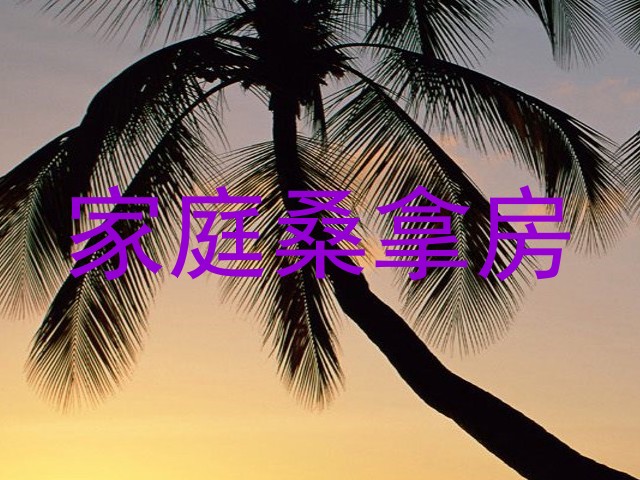 家庭桑拿房
