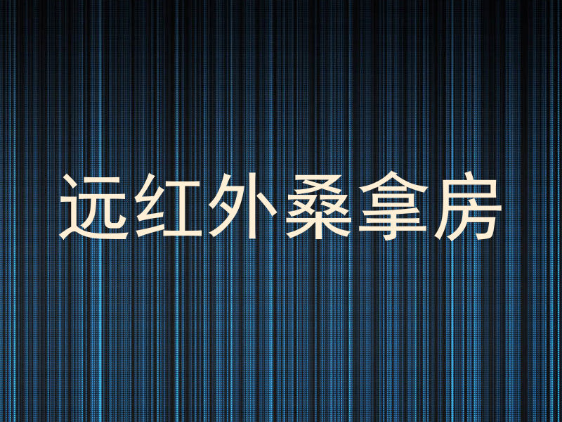 远红外桑拿房