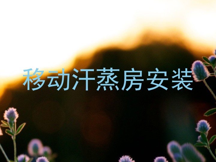 移动汗蒸房安装