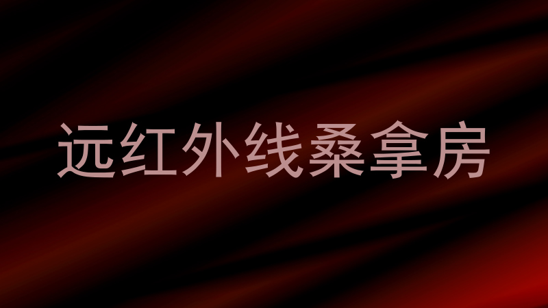 远红外线桑拿房