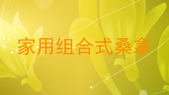 家用组合式桑拿