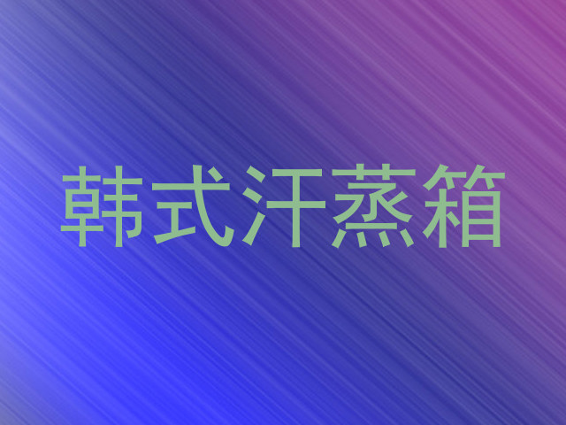 韩式汗蒸箱