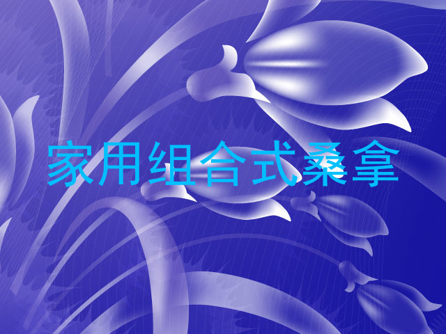 家用组合式桑拿