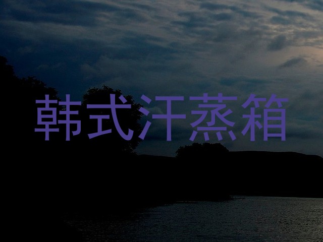 韩式汗蒸箱