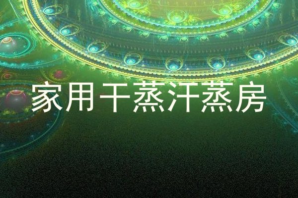 家用干蒸汗蒸房