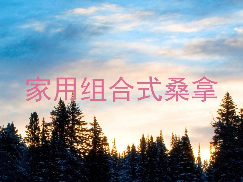 家用组合式桑拿