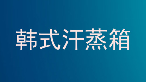 韩式汗蒸箱