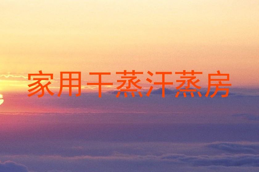 家用干蒸汗蒸房